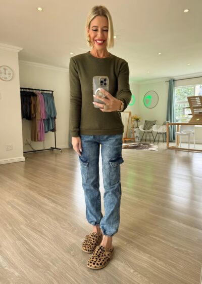 Round Neck Jersey - Olive Green