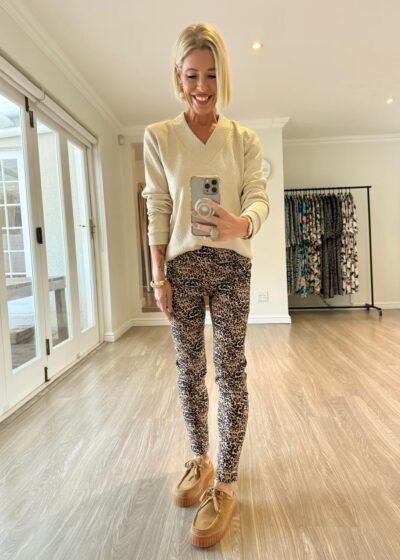 Cigarette Pants - Animal print (NEW fit and length)
