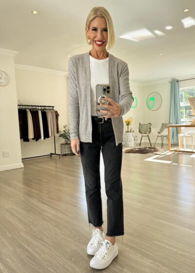 Cardigan - Light Grey Melange