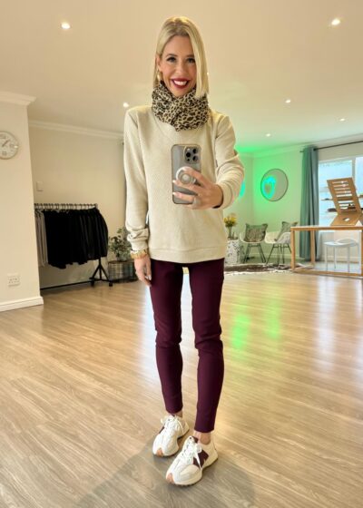Cigarette Pants - Mulberry (NEW fit and length)