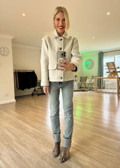 Melton Jacket - Oatmeal Melange