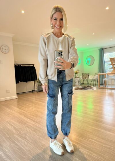 Bomber Jacket - Natural Melange Melton